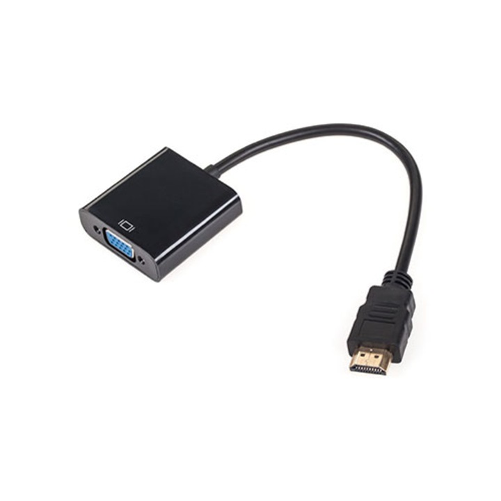 Adaptor Rebel KOM0842, HDMI tata - VGA mama, FHD