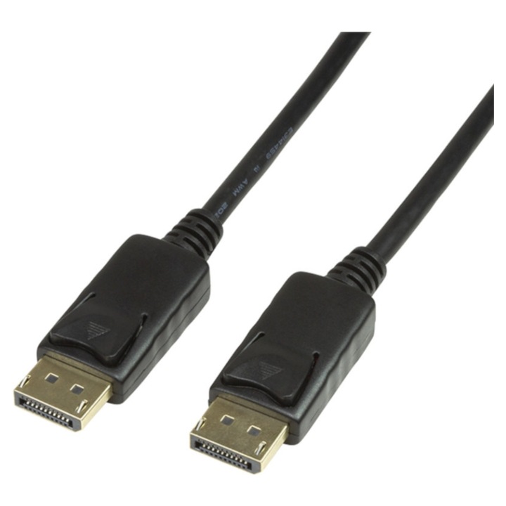 Logilink DisplayPort dugó - DisplayPort dugó videokábel, 1.4, 3m Fekete