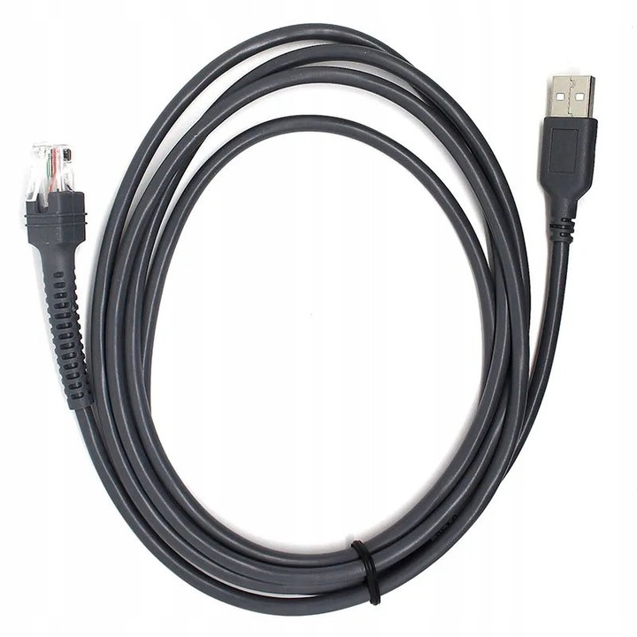 Cablu USB pentru cititoare coduri de bare Zebra, gri, 1.8-2 metri