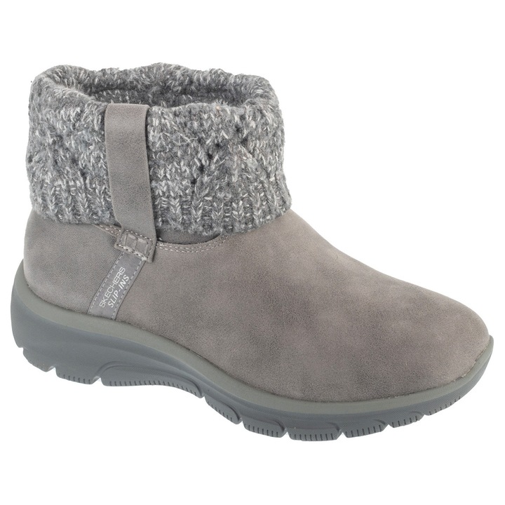 Ghete de iarna pentru dama, Skechers Easy Going - Cozy Weather 2 168033, Gri