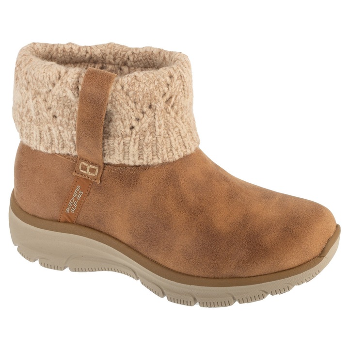 Ghete de iarna pentru dama, Skechers Easy Going - Cozy Weather 2 168033, Bej
