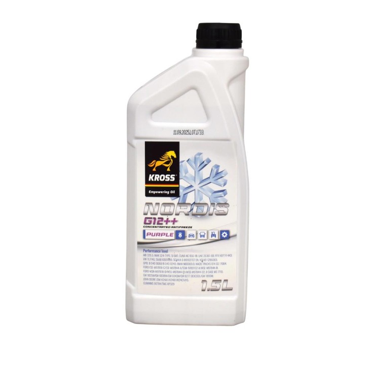 Antigel concentrat Kross Nordis G12++, mov, 1.5L