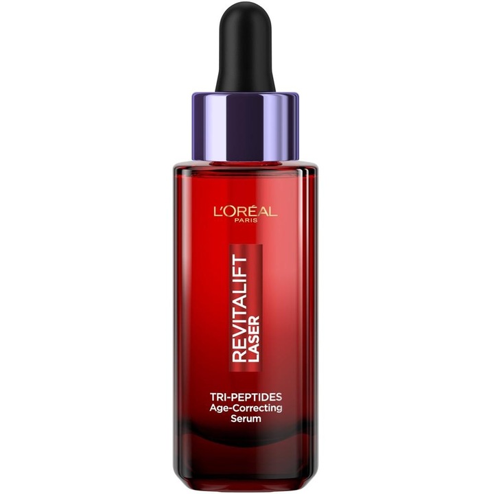 Set 2 x Ser Anti-imbatranire L'Oreal Paris Revitalift, Tri-peptide, 30 ml, femei
