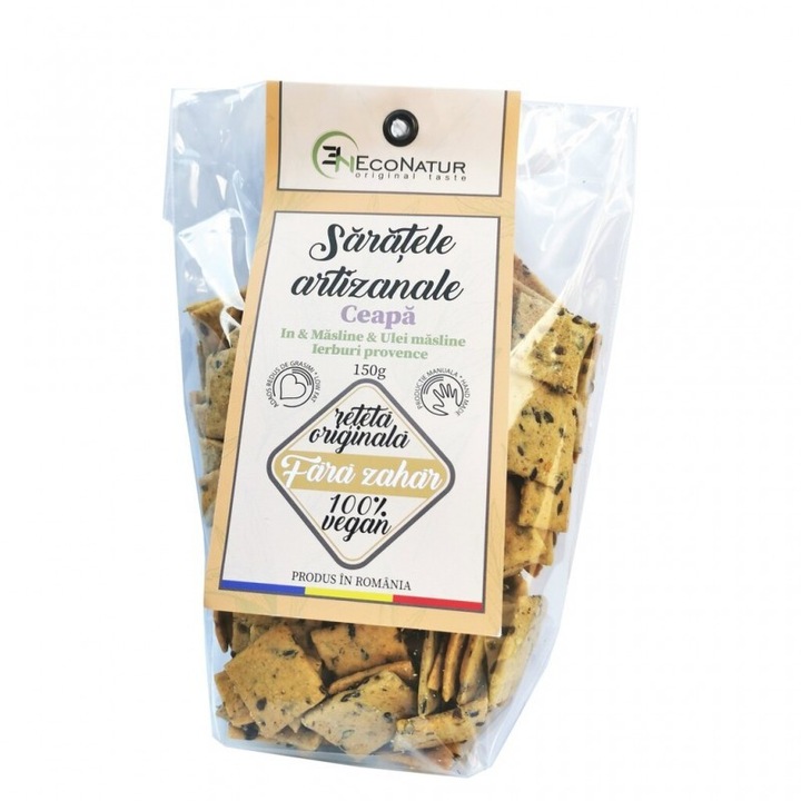 Saratele artizanale Eco Natura cu ceapa, fara zahar, vegane, 150gr