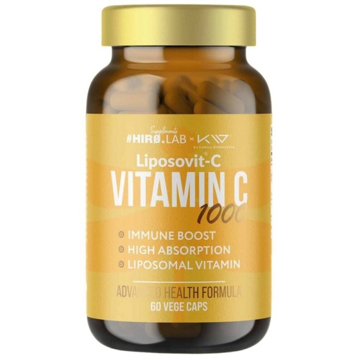 Vitamina C Liposomala 1000mg - 60 Capsule, Hiro Lab, cu bioflavonoide, vegane