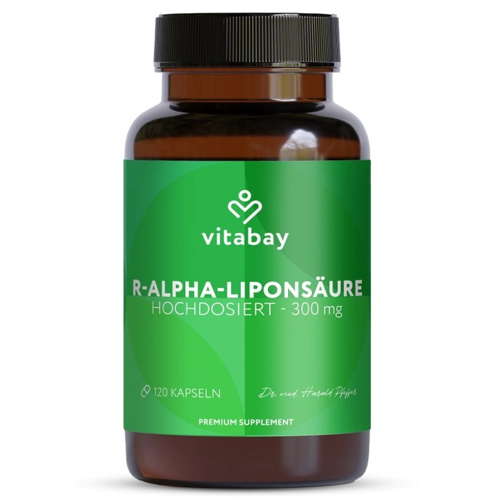 R-Alpha Acid Lipoic 300 mg - 120 Capsule, Vitabay