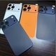 Folie de protectie Cross-Design, G-Tech, transformare din iPhone 16 Pro in iPhone 17 Pro, Albastru