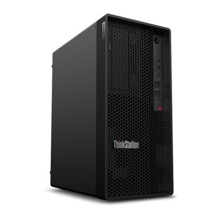 Desktop PC Lenovo ThinkStation P2, 64GB RAM, 1TB SSD, NVIDIA RTX 2000, negru