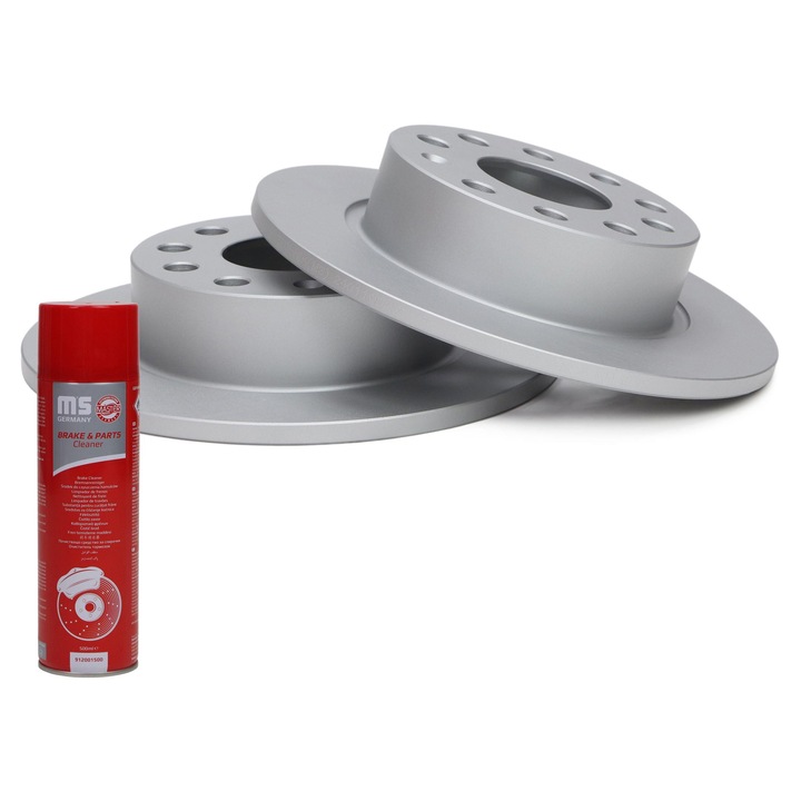 Master-Sport Germany féktárcsa szett, 253x51.6mm, 5 lyuk, hátsó, 2 darab, féktisztító spray-vel