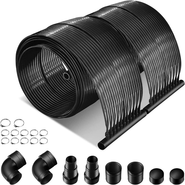 Szoláris medencefűtés, Northix, 2 paneles készlet, nagy hatékonyságú, PE anyag, 5x0,75m