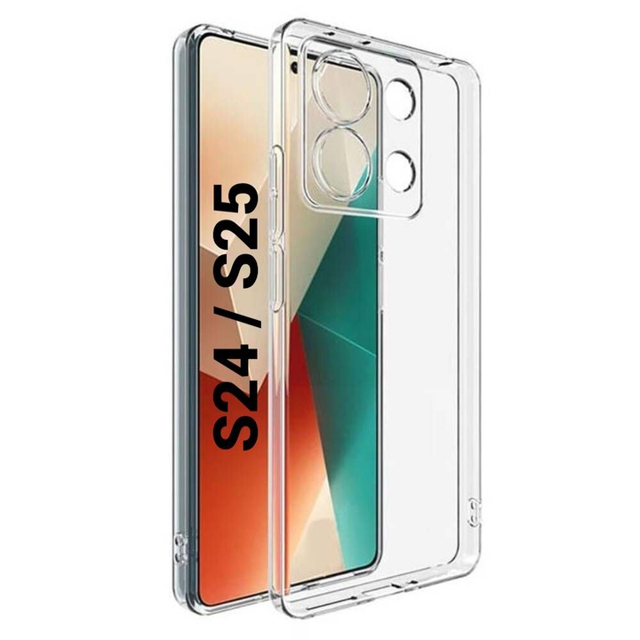 Husa de silicon 2mm pentru Samsung S24 (S921) / S25 (S931) cu protectie camera transparent