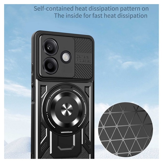 Husa Upzz® CamProtect Magnetic Pentru Oppo A5 Pro 4G / A5 Pro 5G, Materiale Premium, AntiShock, Mov