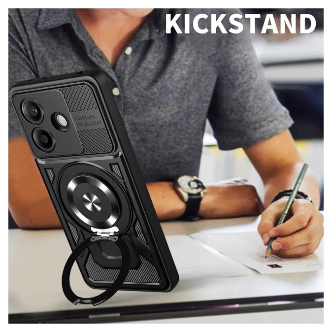 Husa Upzz® CamProtect Magnetic Pentru Oppo A5 Pro 4G / A5 Pro 5G, Materiale Premium, AntiShock, Mov