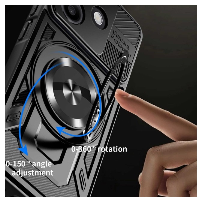 Husa Upzz® CamProtect Magnetic Pentru Oppo A5 Pro 4G / A5 Pro 5G, Materiale Premium, AntiShock, Mov