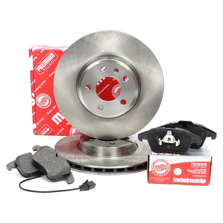 Master-Sport féktárcsa és fékbetét készlet Audi A4 B8, A5, szellőztetett, 314x25mm