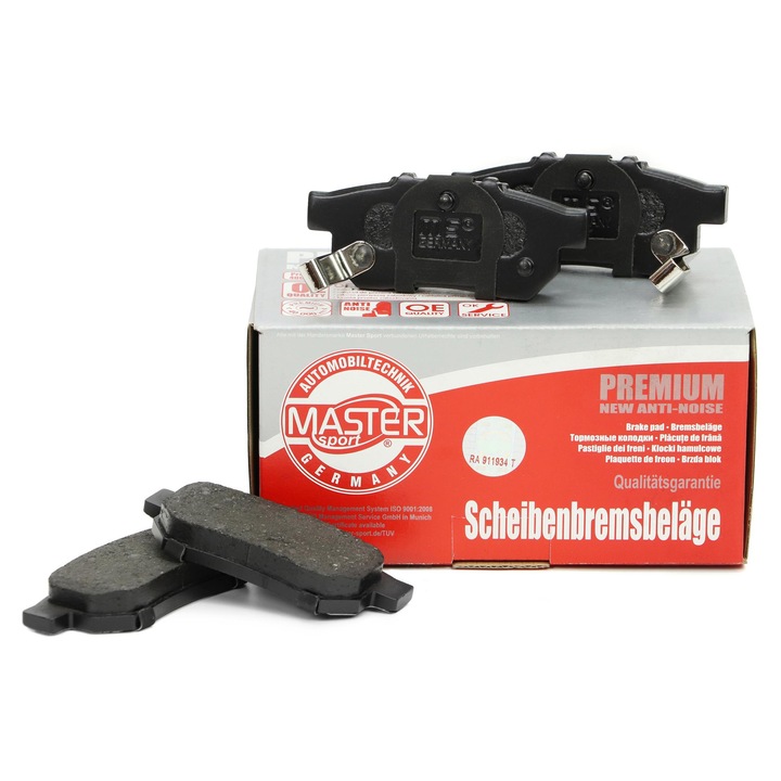 Fékbetétek, hátsó, Master-Sport, készlet, Honda City IV/V/VI, Jazz II/III/IV, 89x37,7mm