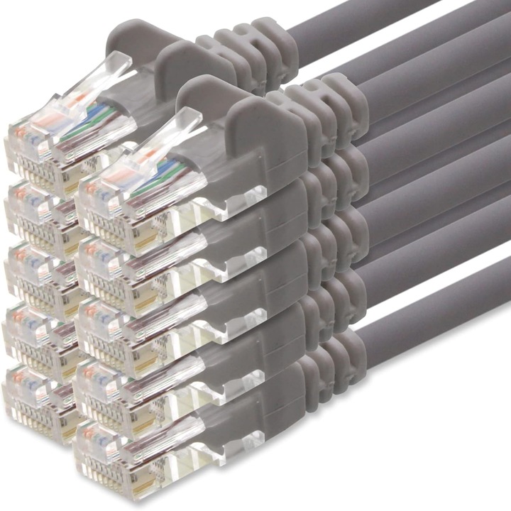 Cablu retea Cat.6, 1000 Mbits, RJ-45, 2m, PoE
