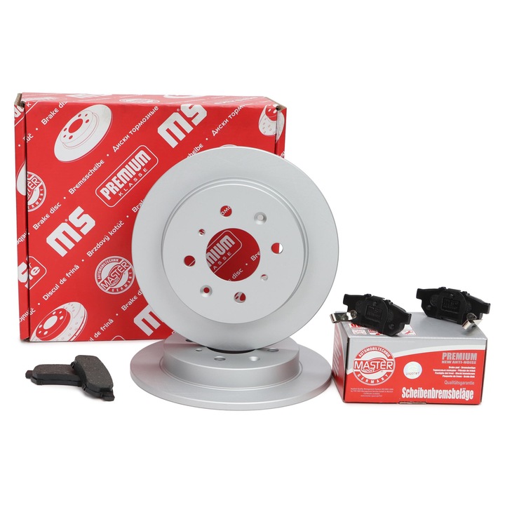 Master-Sport féktárcsa és fékbetét szett Honda Jazz III/IV-hez, 239x33,2mm, 4 lyuk, hátsó
