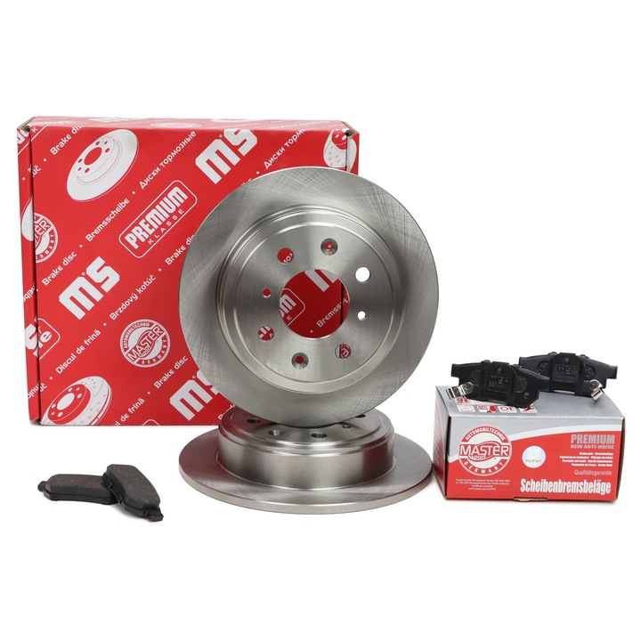 Master-Sport féktárcsa és fékbetét készlet, Honda City IV, Civic VI, Jazz II, 239mm, 9mm vastagság