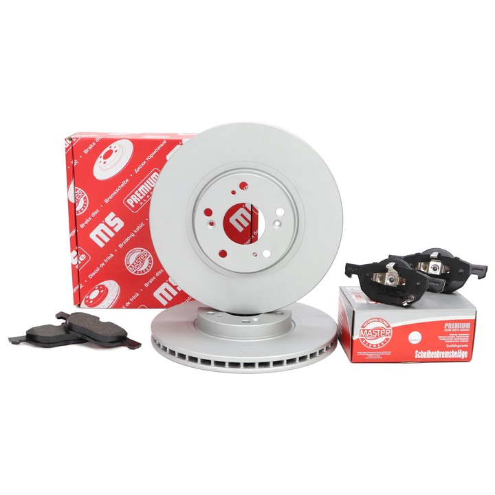 Master-Sport féktárcsa és fékbetét készlet Honda Accord VII-hez, 300x47,5mm, 5 lyuk, szellőztetett