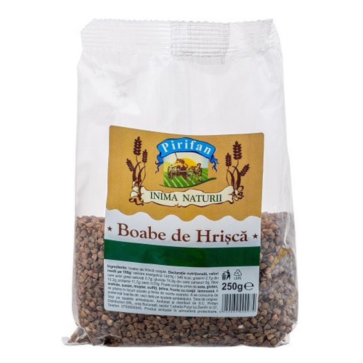 Hrișcă boabe 250g, Pirifan, sursă de proteine, gust aromat