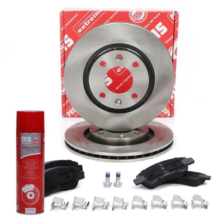 Master-Sport féktárcsa és fékbetét készlet, szellőző, 266x22mm, 4 lyuk, 1.1-2.0 HDI