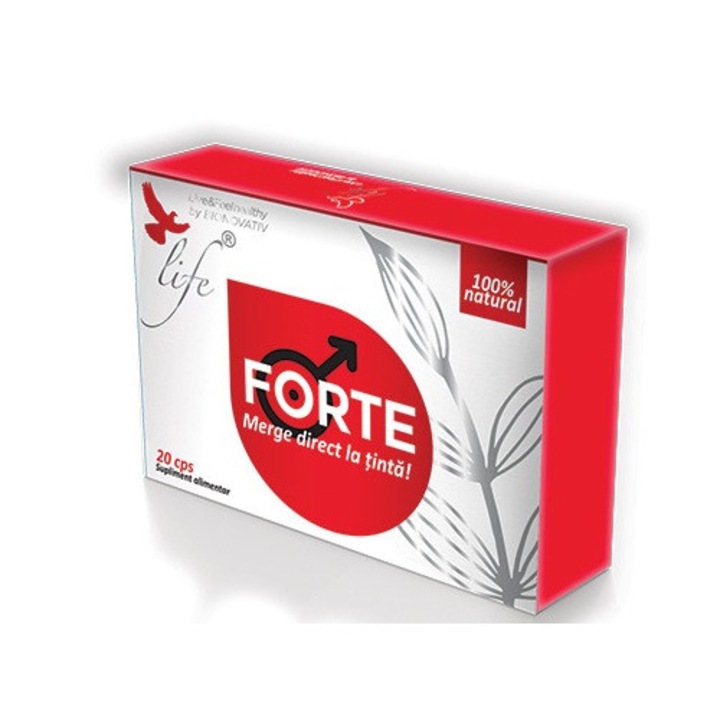 Supliment alimentar Bionovativ FORTE, 20 capsule, pentru performanță masculină, îmbunătățește funcția erectilă