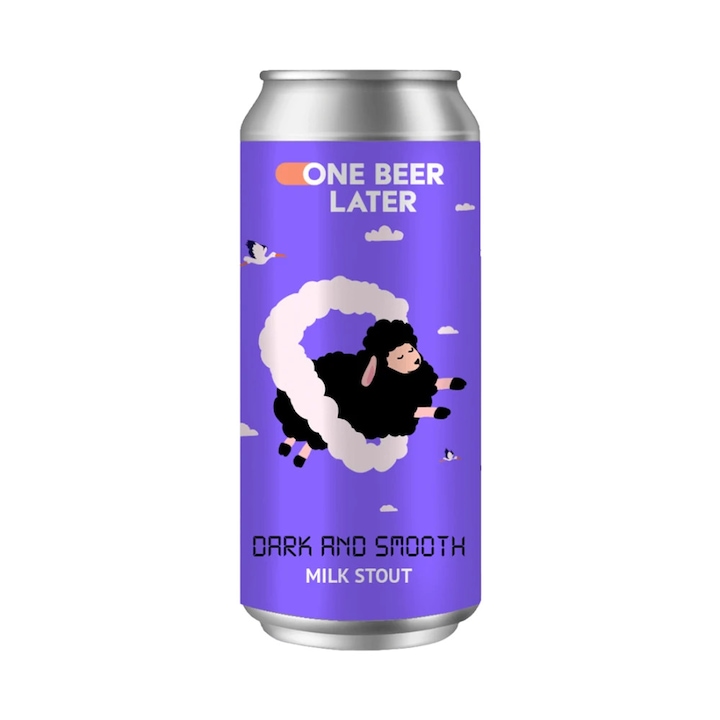 Bere artizanala One Beer Later - Dark And Smooth, Imperial Stout, 5.8%, 440 ml
