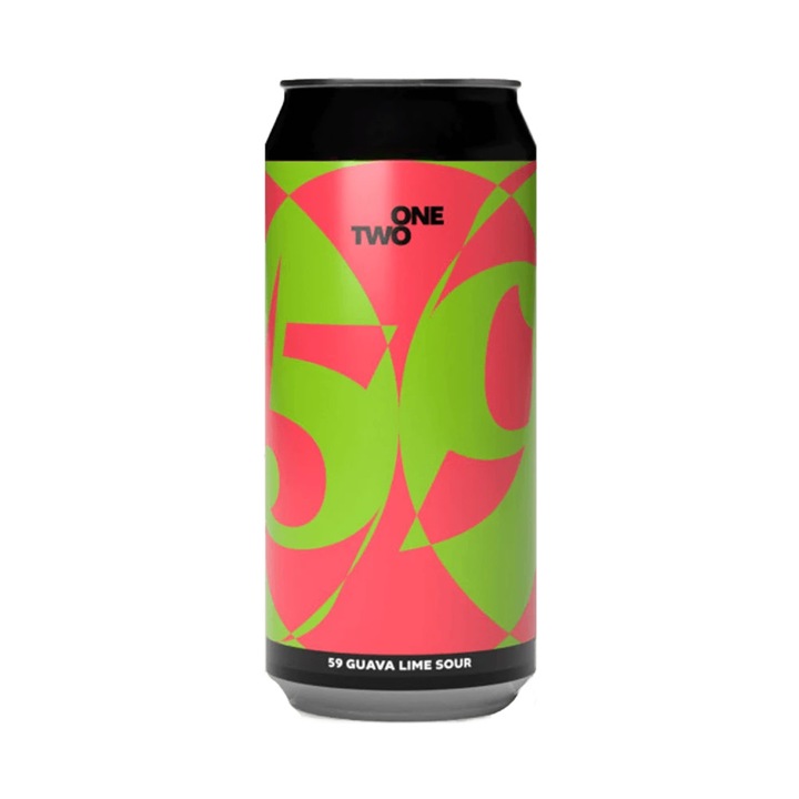 Bere artizanala OneTwo - 59: Guava Lime Sour, Sour, 4.6%, 440 ml
