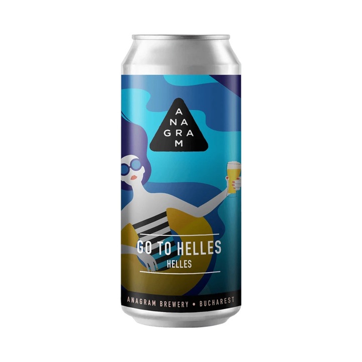 Bere artizanala Anagram - Go To Helles, Lager, 5.7%, 440 ml