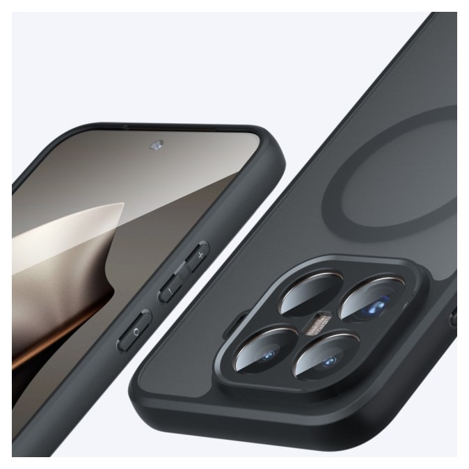 Husa Upzz® Pure Pentru Xiaomi 15T, Functie Magsafe, Design Premium, Super Rezistenta, Negru
