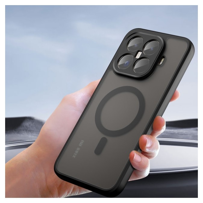 Husa Upzz® Pure Pentru Xiaomi 15T, Functie Magsafe, Design Premium, Super Rezistenta, Negru