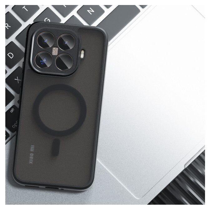 Husa Upzz® Pure Pentru Xiaomi 15T, Functie Magsafe, Design Premium, Super Rezistenta, Negru