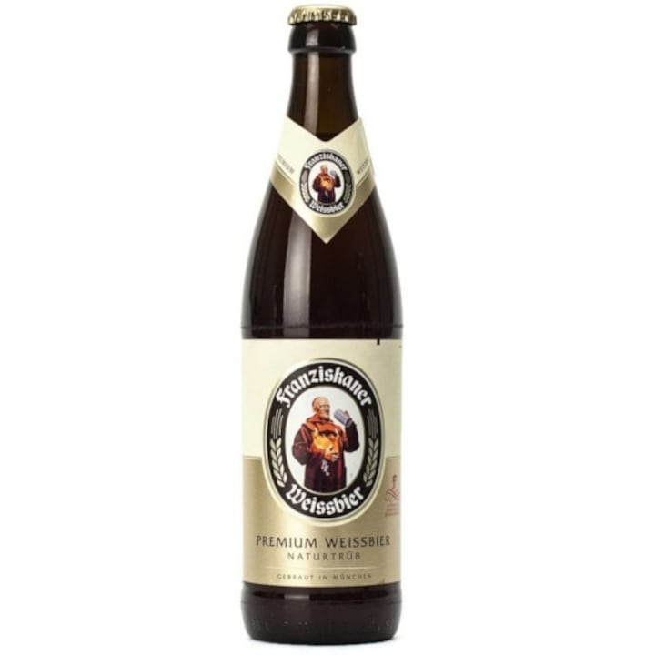Set bere germana, Bere Franziskaner Weissbier 500ml, blonda, 5 % alcool, 500 ml x 20 buc
