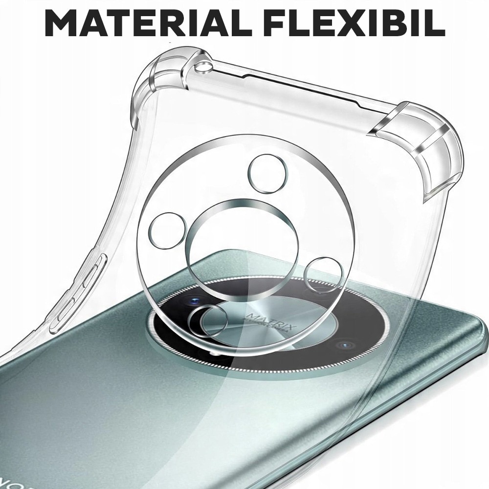 Husa pentru Honor Magic 8 Lite DaDen Antishock, Ultra Protection, Protectie colturi, Anti soc, Rezistenta la impact, Transparenta