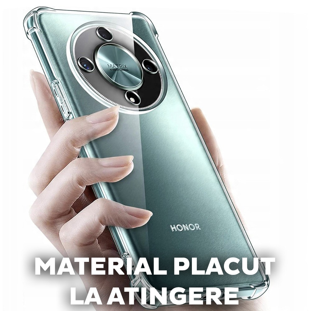 Husa pentru Honor Magic 8 Lite DaDen Antishock, Ultra Protection, Protectie colturi, Anti soc, Rezistenta la impact, Transparenta