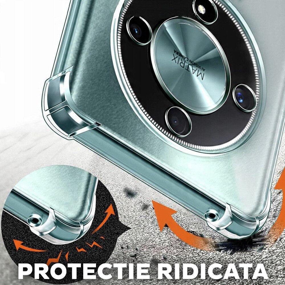 Husa pentru Honor Magic 8 Lite DaDen Antishock, Ultra Protection, Protectie colturi, Anti soc, Rezistenta la impact, Transparenta