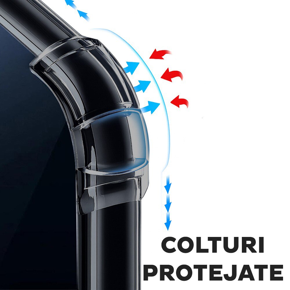 Husa pentru Honor Magic 8 Lite DaDen Antishock, Ultra Protection, Protectie colturi, Anti soc, Rezistenta la impact, Transparenta