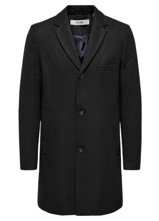 Palton barbati only&sons, negru