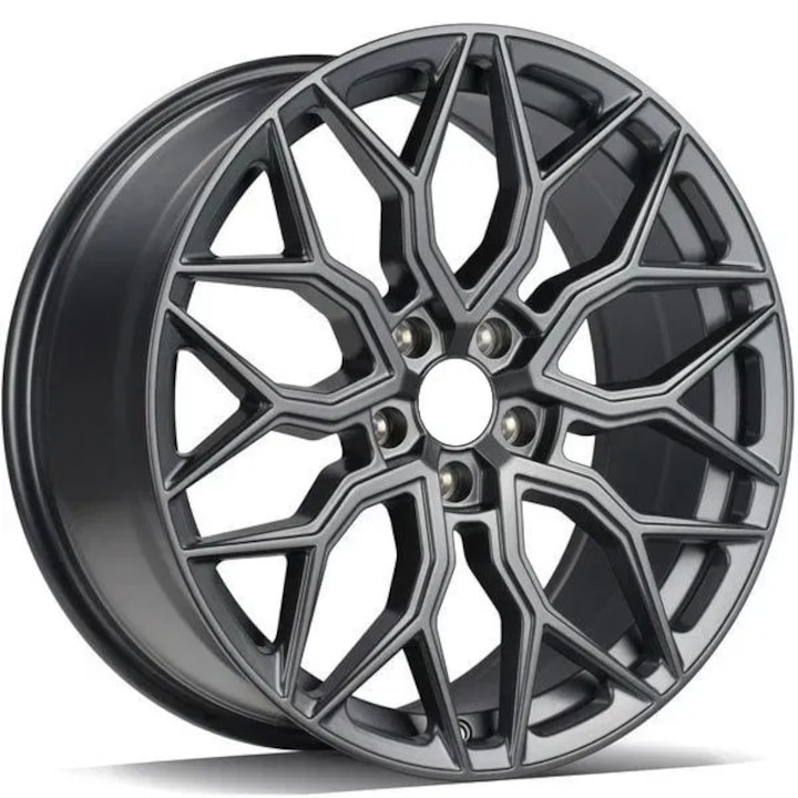 Set 4 Jante R19 5x114.3 Vossen HF-2 Grey Style, pentru Toyota Lexus, Hyundai Kia, Honda, Mazda