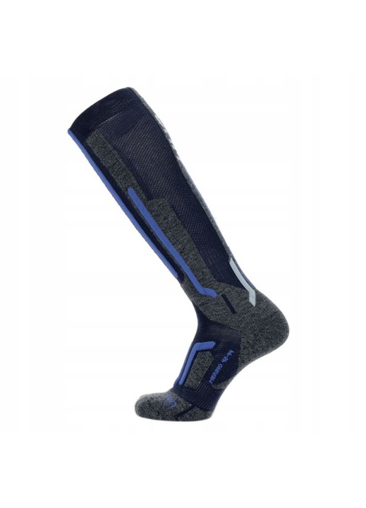 UYN Ski Merino sízokni, természetes gyapjú, férfi, fehér, méret 39-41