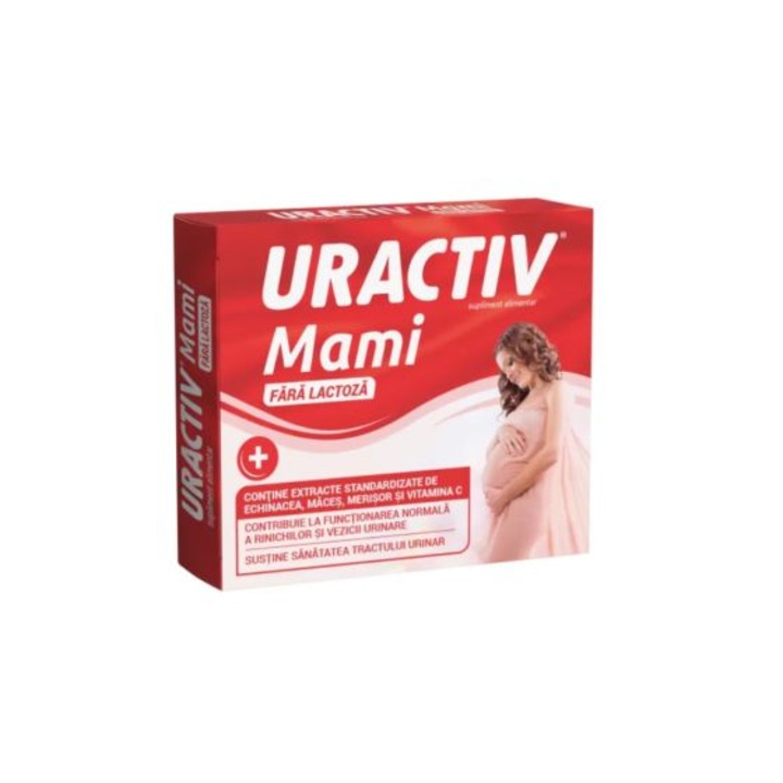 Supliment nutritional, Terapia, Uractiv Mami fara lactoza, 21 capsule, pentru sanatatea aparatului urinar