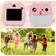 LEWER 2.0 azonnali fényképezőgép/ 13 tekercs papír/ fotóalbum, hordozható, 48MP kamera, Bluetooth, Fun Print alkalmazás, hőnyomtató, játékok mellékelve, rózsaszín