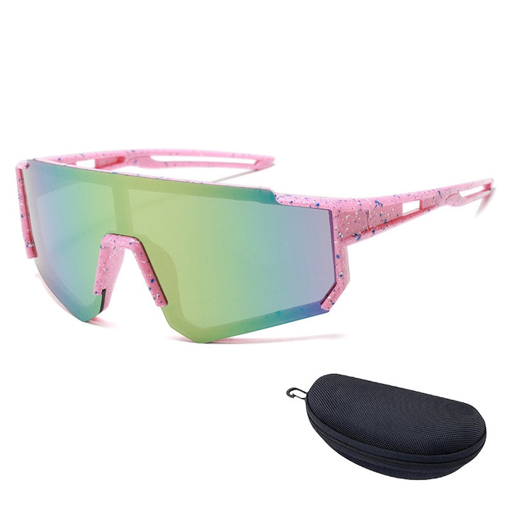 Ochelari de ciclism pentru copii, Daily Trust, ochelari pentru sporturi in aer liber, protectie UV, UV400, roz
