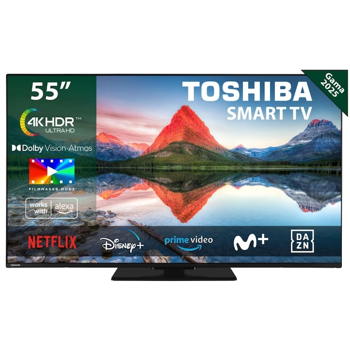 Телевизор LED Toshiba 55", 4K, Smart TV, 139см