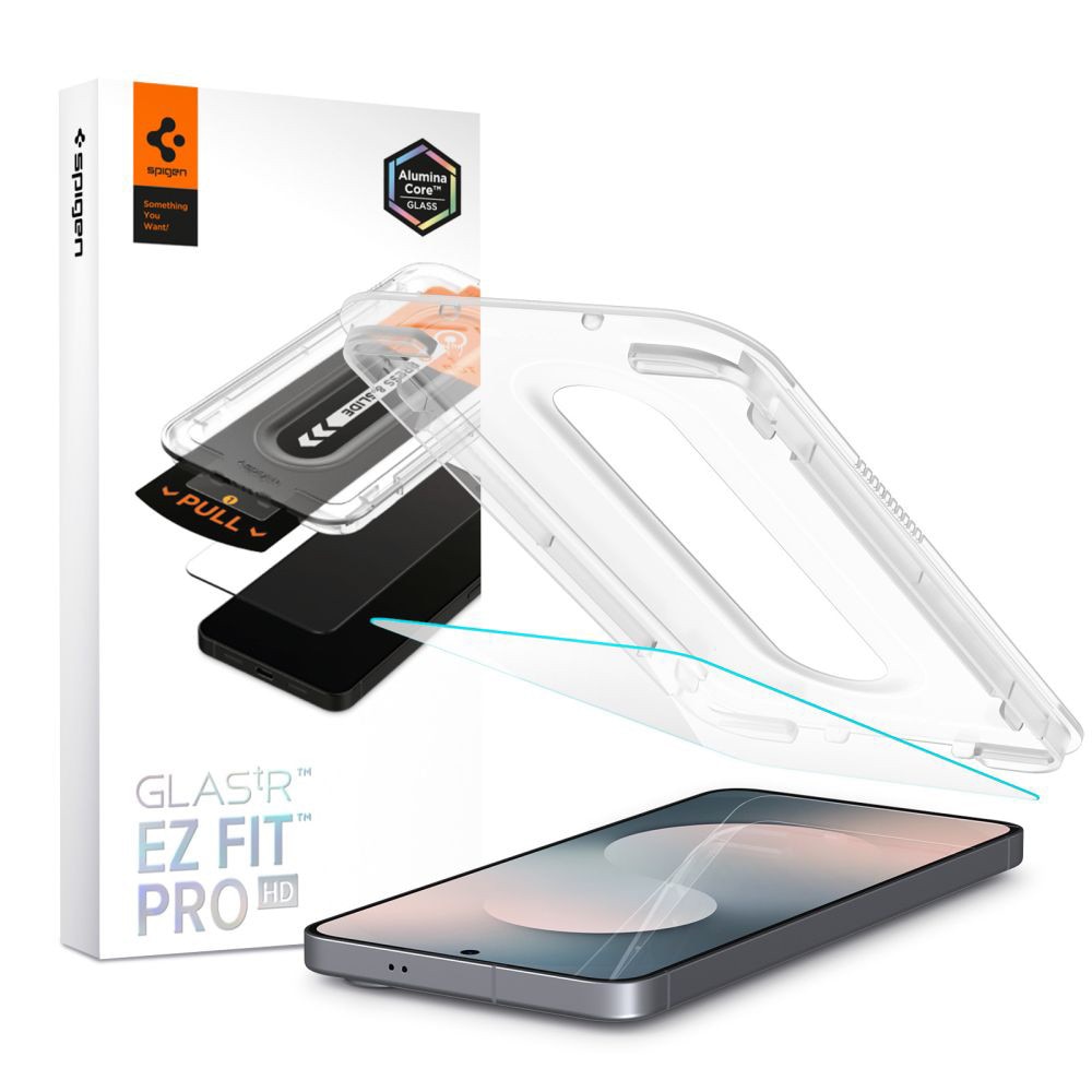 Folie pentru Samsung Galaxy S25 FE - Spigen Glas.tR EZ FIT Pro HD - Clear