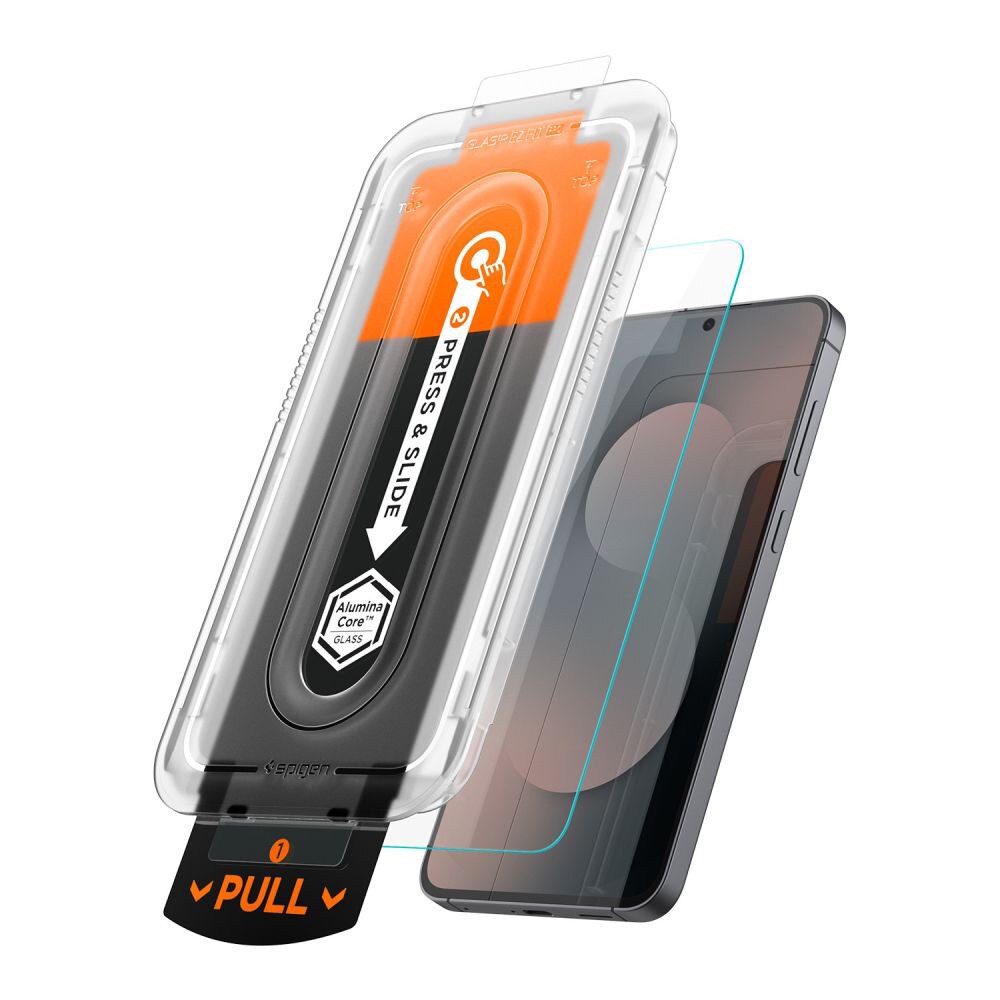 Folie pentru Samsung Galaxy S25 FE - Spigen Glas.tR EZ FIT Pro HD - Clear