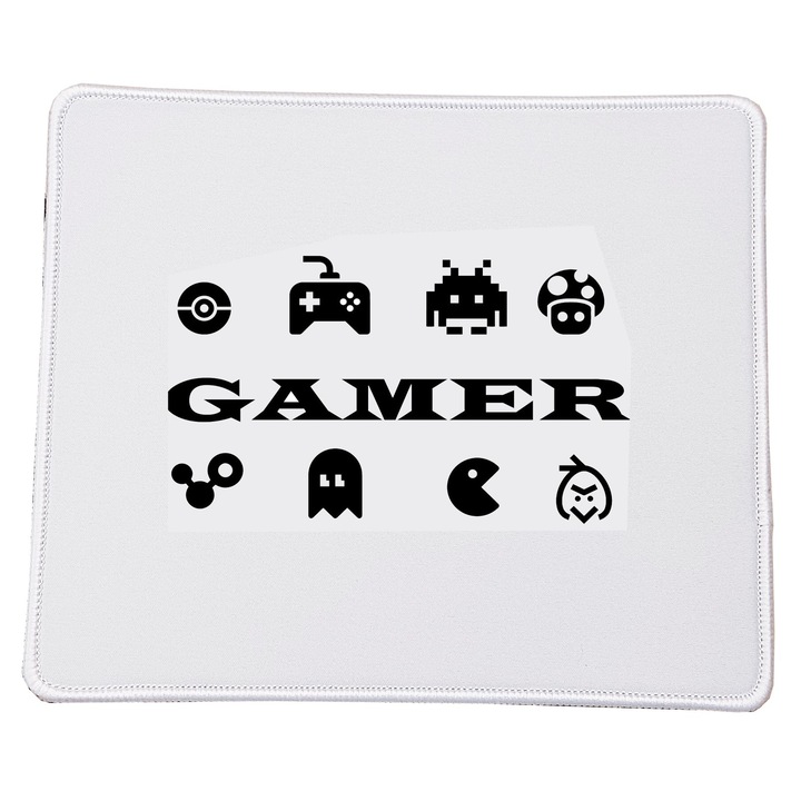 Mousepad Gamer No.1, 23x20cm, suprafata imprimata de calitate, baza din cauciuc antiderapant