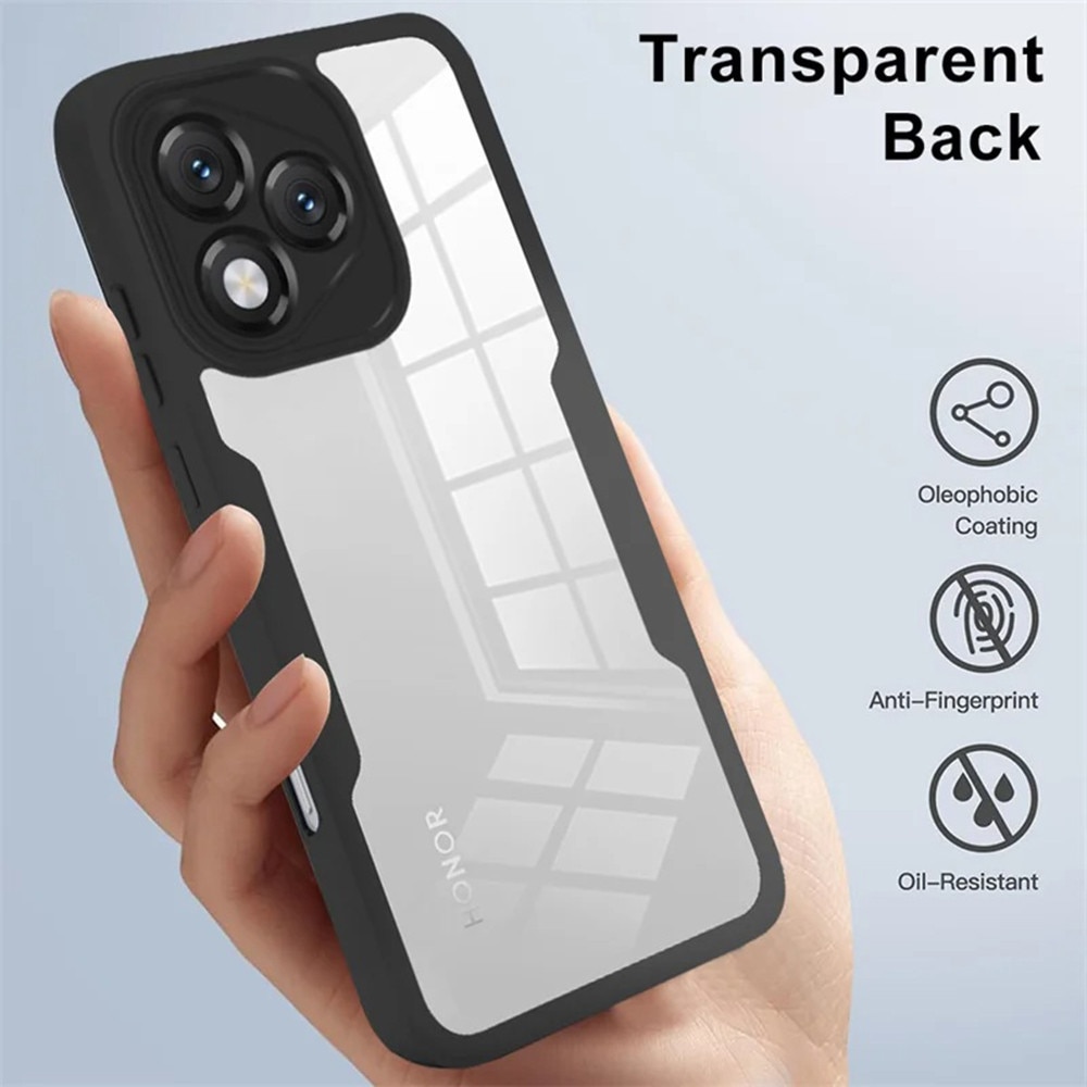 Set 360: Husa cu folie integrata pentru Honor X5c Plus Protectie 360 fata / spate - negru