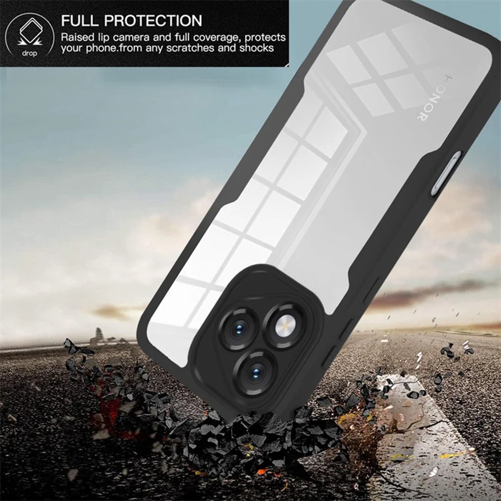 Set 360: Husa cu folie integrata pentru Honor X5c Plus Protectie 360 fata / spate - negru